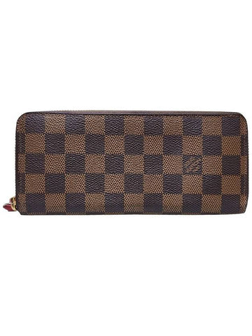 Women s N60534 Damier Canvas Clemence Wallet Long - LOUIS VUITTON - BALAAN 1