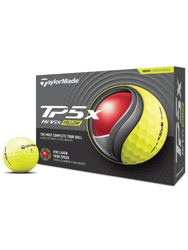 24 years TP5 TP5x 12-ball set white yellow hole-in-one competition meeting free printing - TAYLORMADE - BALAAN 5