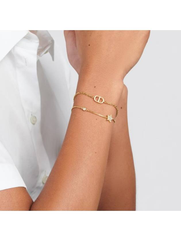 Women's Petite CD Double Bracelet Gold - DIOR - BALAAN 7