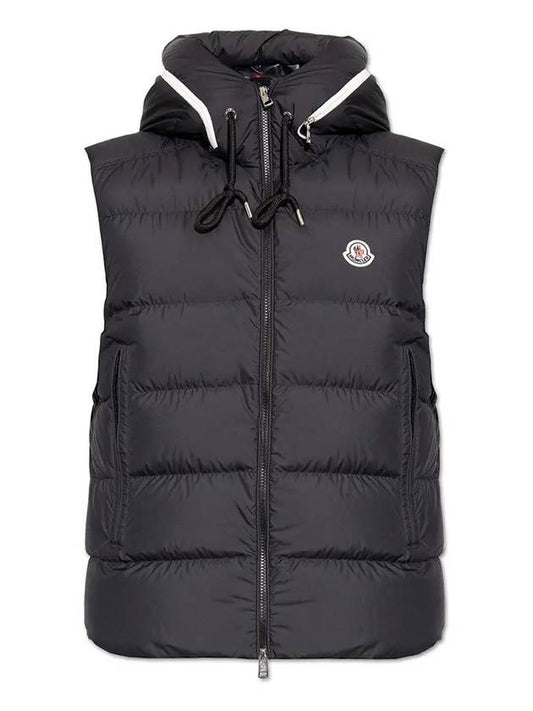 Cardamine Cardamine Logo Patch Padded Vest Black - MONCLER - BALAAN.