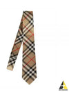 Men's Modern Cut Vintage Check Silk Tie Beige - BURBERRY - BALAAN 2