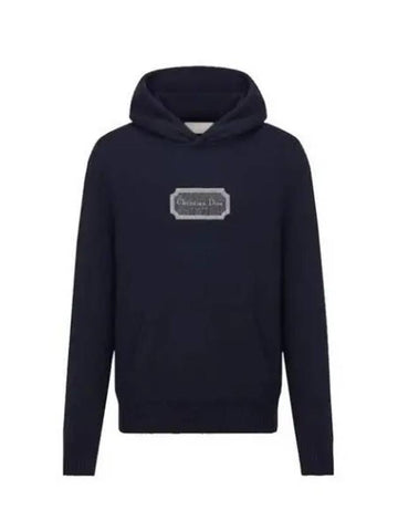 Men s Logo Couture Cashmere Hooded Sweater 211605 - DIOR - BALAAN 1