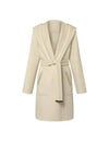 Reversible Signature Hooded Wrap Coat Natural - LOUIS VUITTON - BALAAN 2