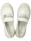 Brushed Calfskin Code Loafers White - DIOR - BALAAN 3