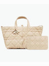 Toujours Macrocannage Calfskin Medium Tote Bag Beige - DIOR - BALAAN 6