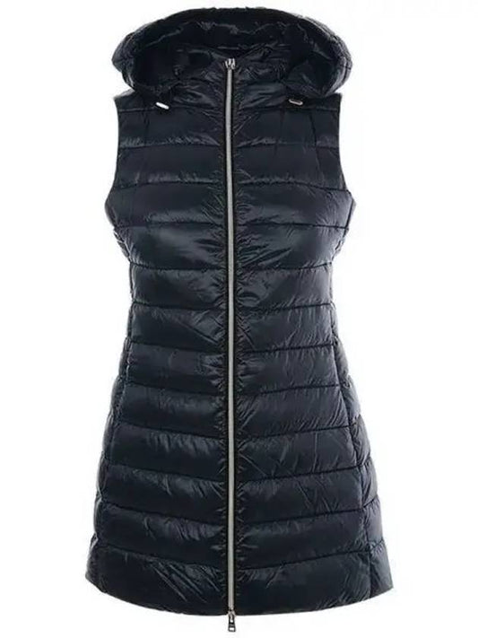 Serena Hooded Padding Vest Navy - HERNO - BALAAN 2