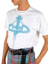 Spray ORB Classic Short Sleeve T-Shirt White - VIVIENNE WESTWOOD - BALAAN 5