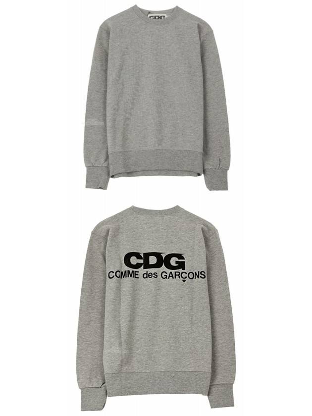 CDG Logo Sweatshirt Gray - COMME DES GARCONS - BALAAN.