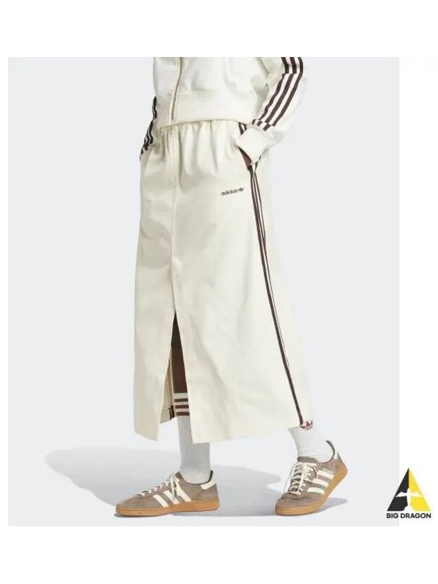 adidas midi skirt ivory brown IX1051 - ADIDAS - BALAAN 1