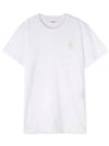 Aby Logo Short Sleeve T-Shirt White - ISABEL MARANT - BALAAN 2