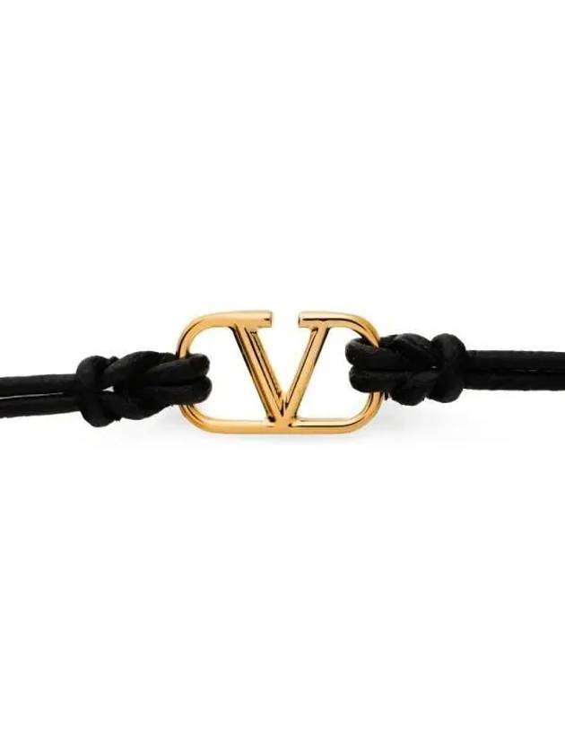 Valentino 4Y2J0R52 RMP 0NO J0R52 Garavani V logo leather bracelet - RED VALENTINO - BALAAN 4