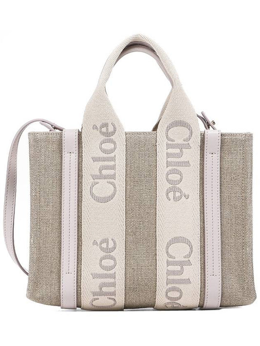 Woody Logo Small Tote Bag Wild Grey - CHLOE - BALAAN 2