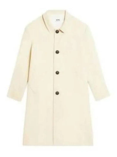 Wool Single Coat Vanilla - AMI - BALAAN 2