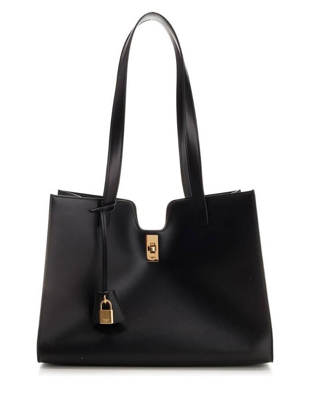 Cabas 16 Smooth Calfskin Tote Bag Black - CELINE - BALAAN 1