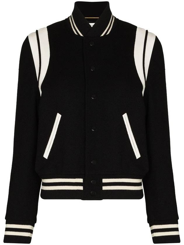 Teddy Jacket In Wool Black - SAINT LAURENT - BALAAN 2