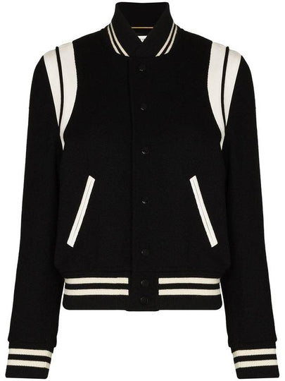 Teddy Jacket In Wool Black - SAINT LAURENT - BALAAN 2