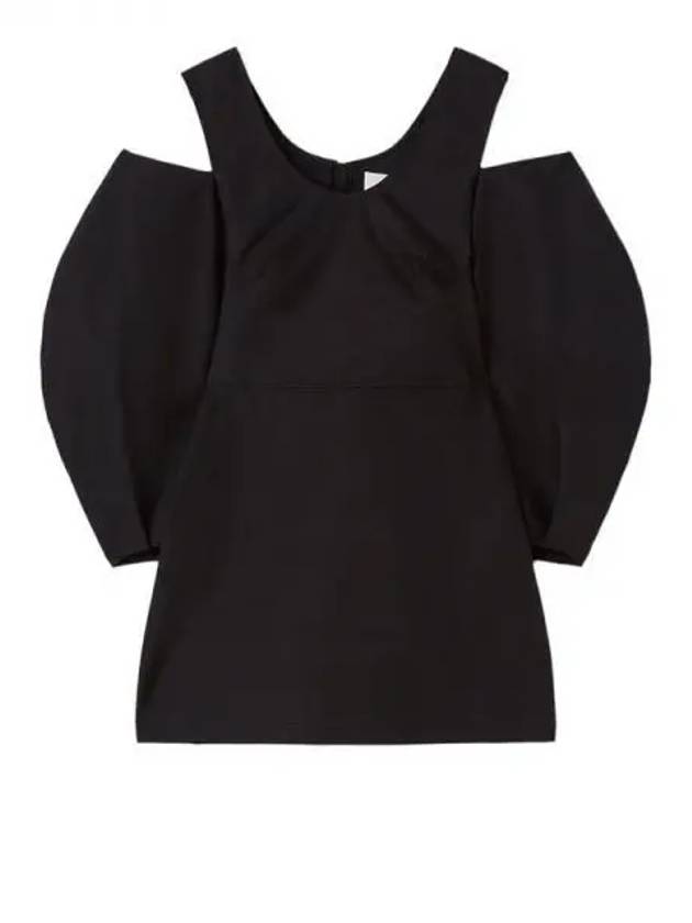 Cut out detail cotton blend top 271107 - JIL SANDER - BALAAN 1