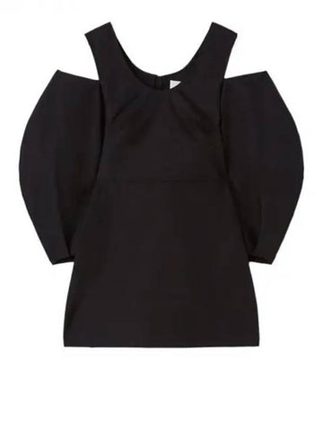 Cut out detail cotton blend top 271107 - JIL SANDER - BALAAN 1