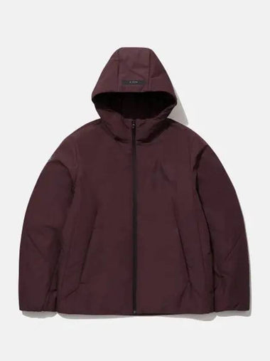 DUALIS hooded padded jacket burgundy SP321DPD91 - DESCENTE - BALAAN 1