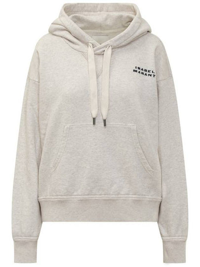 Sylla Embroidered Logo Oversized Hoodie Ecru - ISABEL MARANT - BALAAN 2