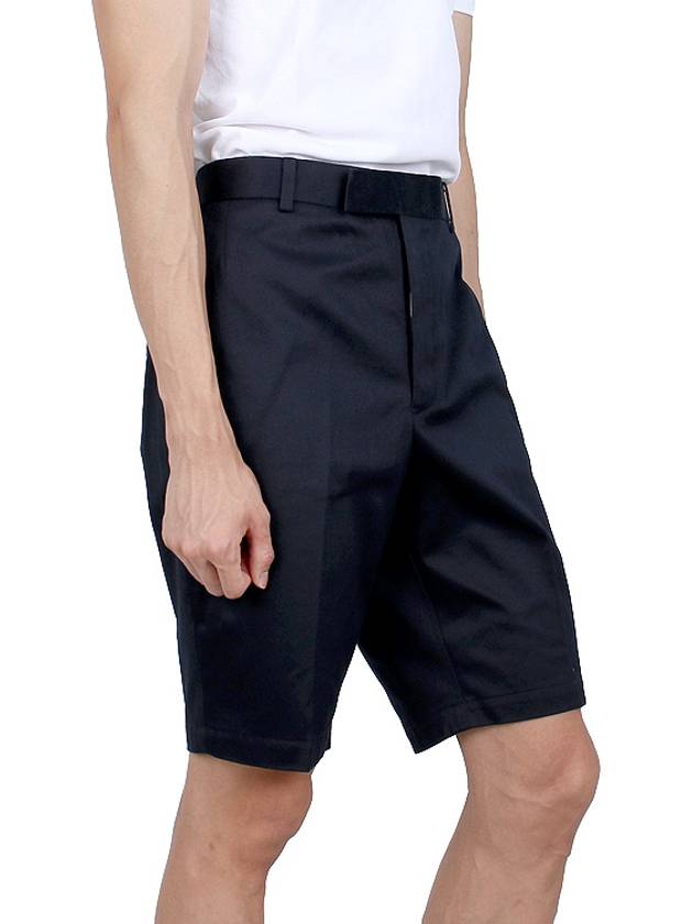 Unconstructed Chino Cotton Twill Shorts Navy - THOM BROWNE - BALAAN 4