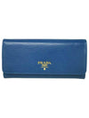 Vitello Move Leather Flat Long Wallet 1MH132 - PRADA - BALAAN 1