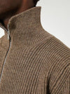 Half Zip Knit Top Natural Taupe - ANDERSEN-ANDERSEN - BALAAN 7