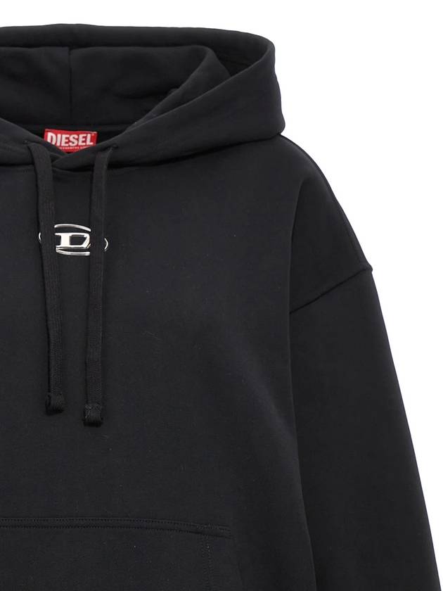 S Macs Logo Hoodie Black - DIESEL - BALAAN 4