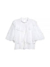 Katia Ruffled Broderie Anglaise Cotton Blouse White - ISABEL MARANT - BALAAN 2