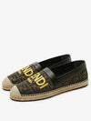 FF Monogram Print Espadrilles Brown - FENDI - BALAAN 4