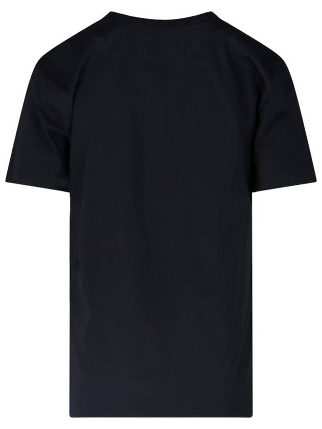 Logo Cotton Short Sleeve T-Shirt Black - PATOU - BALAAN 2