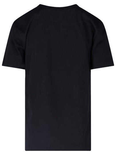 Logo Cotton Short Sleeve T-Shirt Black - PATOU - BALAAN 2