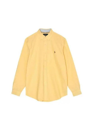 Polo Ralph Lauren Custom Fit Oxford Shirt Yellow - POLO RALPH LAUREN - BALAAN 1