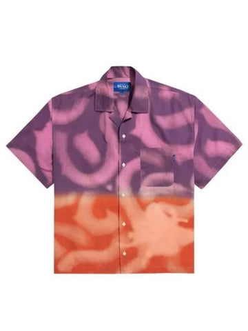 Mundo Awake New York Deep Dyed Camp Shirt Magenta Orange - AWAKE NY - BALAAN 1