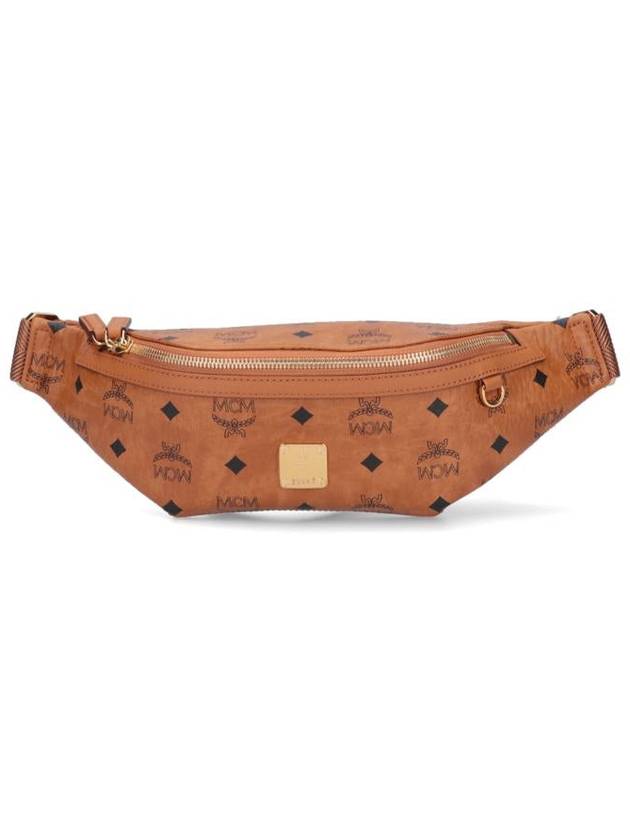 Logo Leather Belt Bag Brown - MCM - BALAAN 2