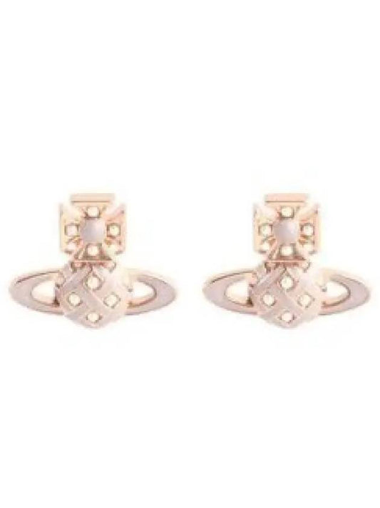 Cassie Bas Relief Earrings Rose Gold - VIVIENNE WESTWOOD - BALAAN 2