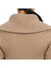 La Maille Risoul Double Collar Knit Top Dark Beige - JACQUEMUS - BALAAN 10