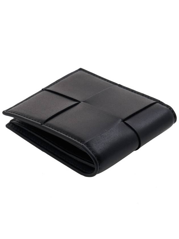 Intrecciato Cassette Half Wallet Black - BOTTEGA VENETA - BALAAN 5