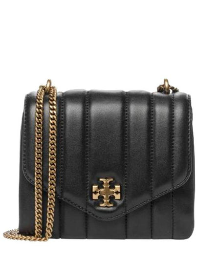 Kira Square Leather Shoulder Bag Black - TORY BURCH - BALAAN 2