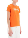 VPC Logo Organic Cotton Short Sleeve T-Shirt Orange - A.P.C. - BALAAN 3