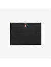 Medium Document Holder Clutch Bag Black - THOM BROWNE - BALAAN 2