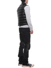 Gui Logo Patch Padded Vest Black - MONCLER - BALAAN 7