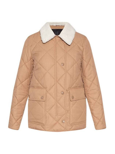 Quilted Gabardine Jacket Beige - BURBERRY - BALAAN 1