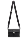 Re-Nylon Saffiano Shoulder Bag Black - PRADA - BALAAN 7