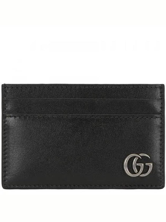 GG Marmont 2-Stage Card Wallet Black - GUCCI - BALAAN 2