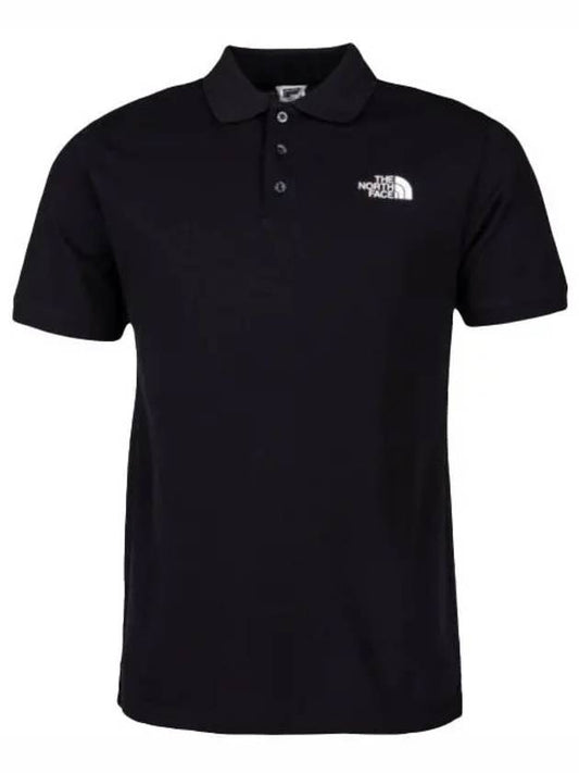 Men's Calpine Cotton Polo Shirt Black - THE NORTH FACE - BALAAN 1