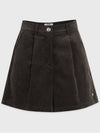 Posh corduroy one tuck short pants - MICANE - BALAAN 6