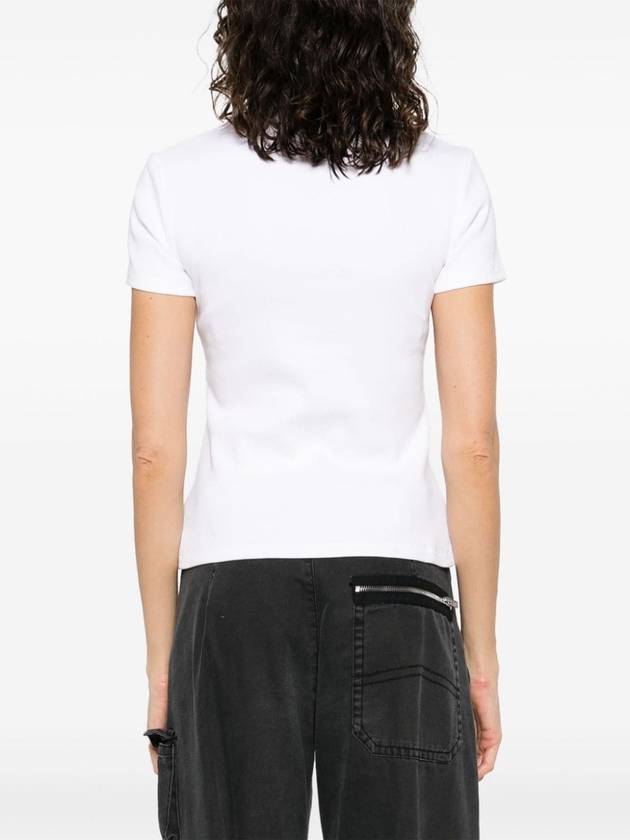 OFF STAMP RIB BASIC TEE - OFF WHITE - BALAAN 4