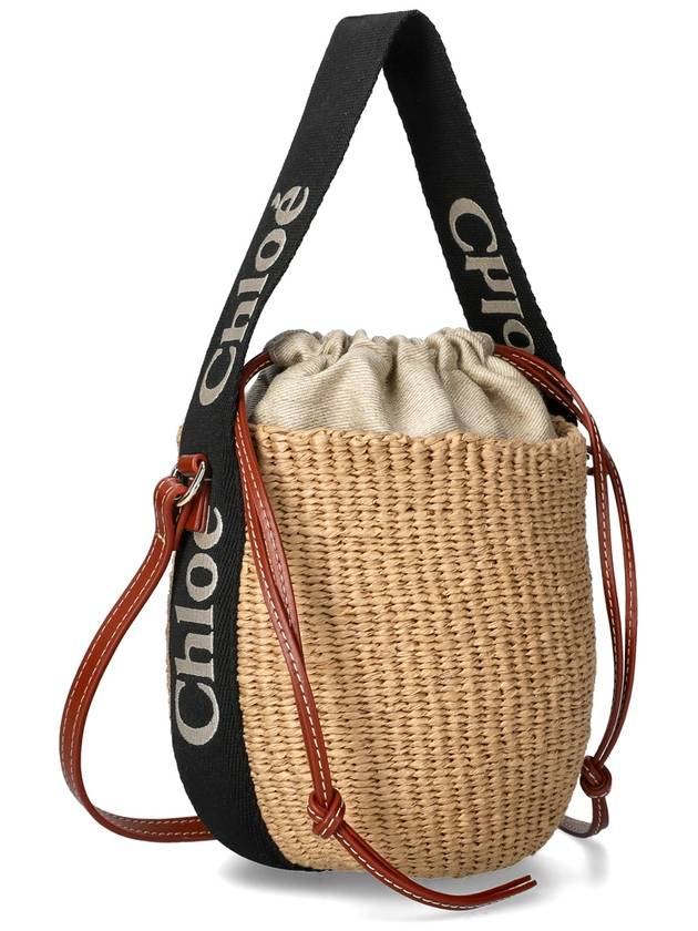 Small Woody Logo Bucket Bag Beige - CHLOE - BALAAN 2