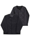 Cardigan SUAF361E K Reversible Quilted Down Men's Cardigan Men's Cardigan - NANAMICA - BALAAN 2